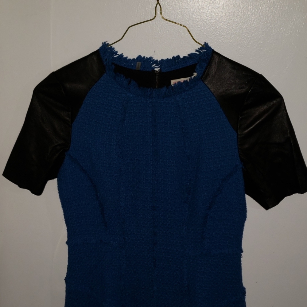 Rebecca Taylor Tweed Leather Dress NWT
